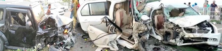 पंजाबः सड़क हादसे में दो गाड़ियों में उड़े परखच्चे, 1 की मौत