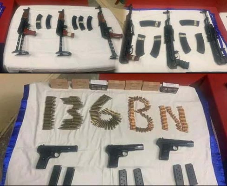 पंजाबः BSF ने भारी मात्रा में पकड़ा हथियारों का जखीरा