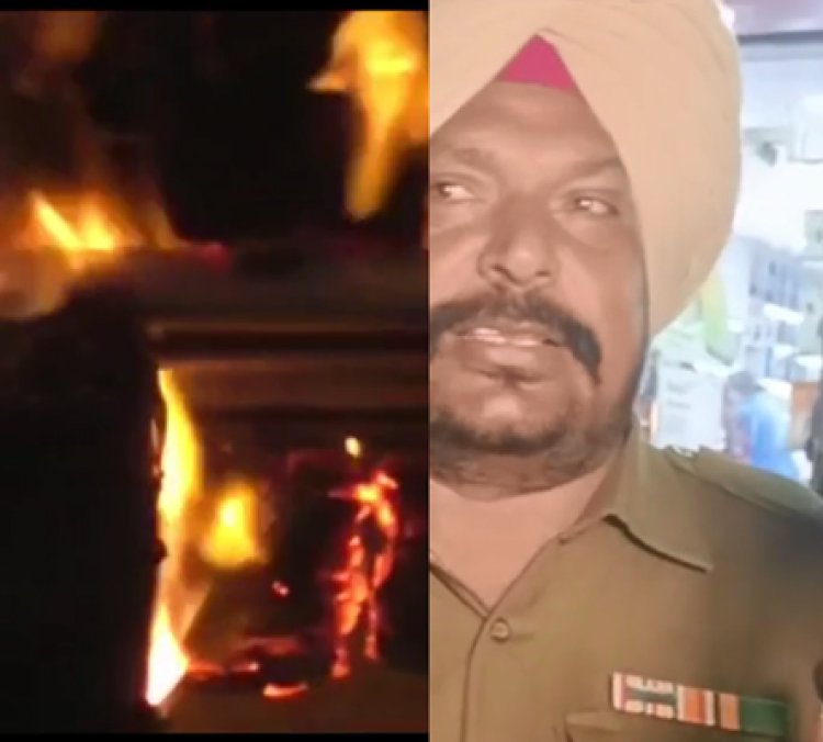 पंजाबः ऑक्टेव शोरूम में लगी भीषण आग, देखें वीडियो
