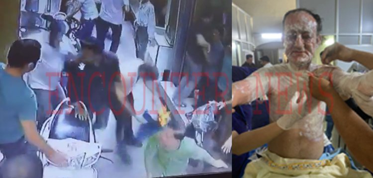 जालंधरः सर्राफा बाजार में व्यक्ति ने जज प्रधान को लगाई आग, CCTV आई सामने 
