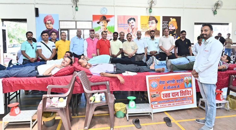 फेडरेशन आफ इंडियन इंडस्ट्री-सेवा भारती के रक्तदान शिविर में 101 ने दिया रक्त