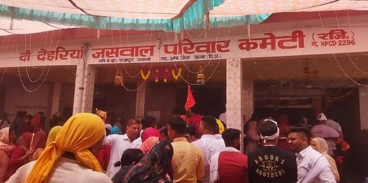 राजपुर जस्वां में कुल देवी मां के दरबार में लगा संगतो का मेला 