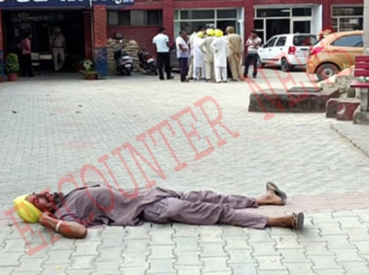 पंजाबः पुलिस की कार्रवाई से निराश व्यक्ति ने किया थाने के बाहर हंगामा