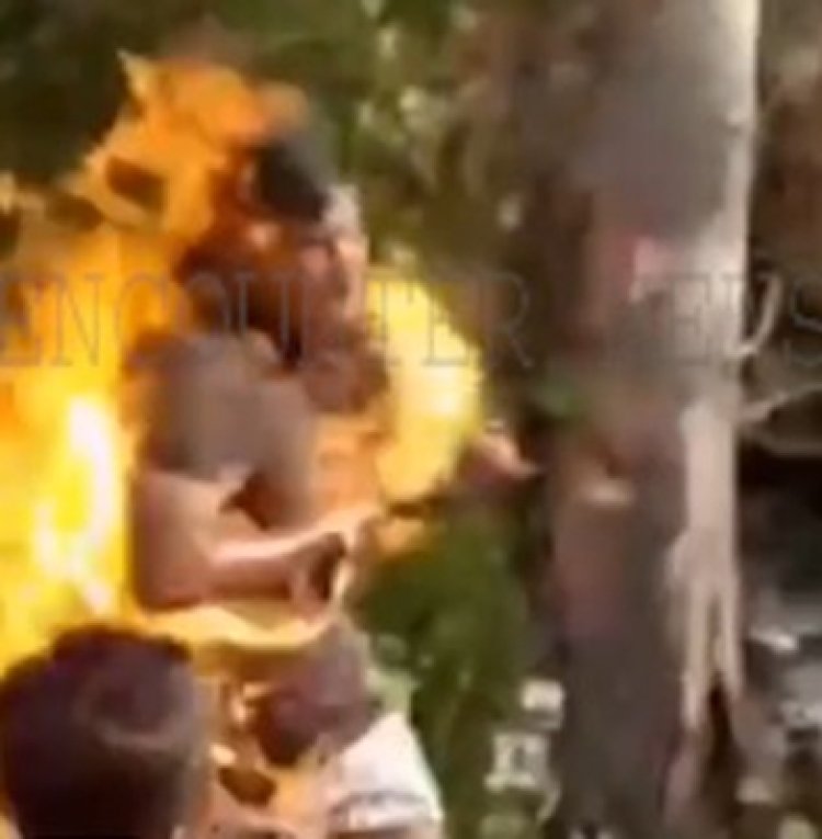 पंजाबः तहबाजारी टीम से परेशान होकर 2 लोगों ने खुद को लगाई आग, देखें वीडियो