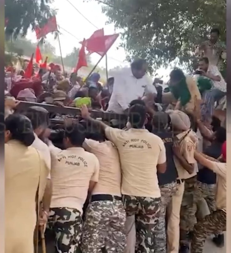 पंजाब : नरेगा मजदूरों ने अपनी मांगो को लेकर की रोष रैली, देखें वीडियो
