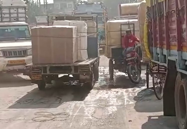 पंजाबः ट्रांसपोर्ट नगर में ट्रक से जहरीला कैमिकल हुआ लीक,  सांस लेने में हो रही परेशानी, देखें वीडियो