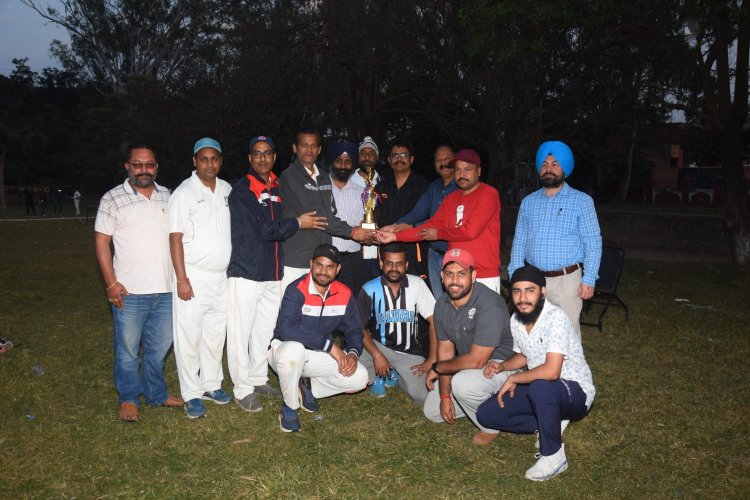 तलवाड़ाः बीबीएमबी नर्सरी ग्राउंड में हुआ क्रिकेट मैच