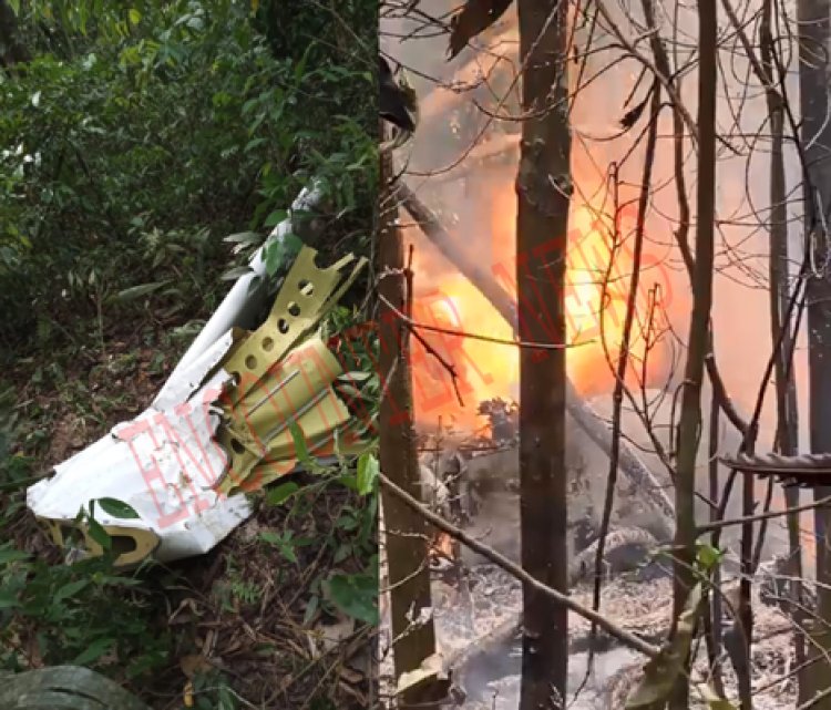 विमान क्रैश होने के बाद ‌लगी आग, 12 की मौत, देखें वीडियो