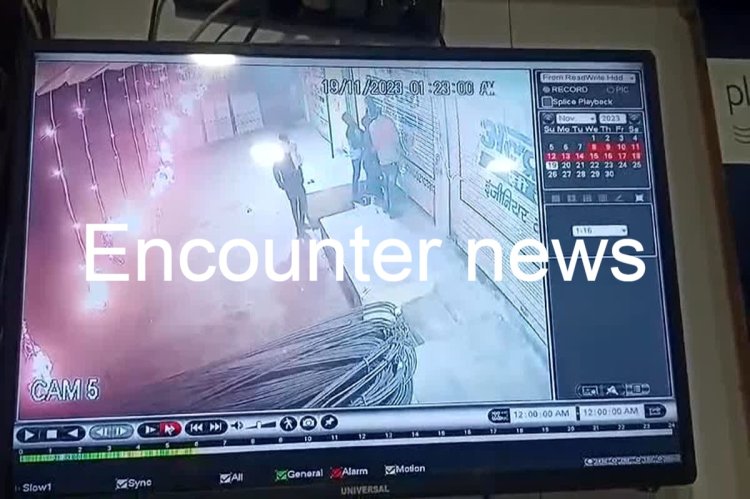 चोरों ने 17 दुकानों को बनाया निशाना, देखें वीडियो
