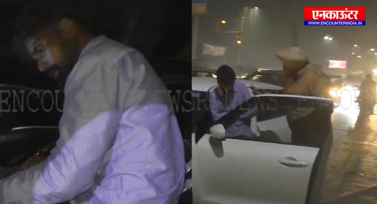पंजाबः गाड़ी में नशे में झूमते युवक की वीडियो आई सामने