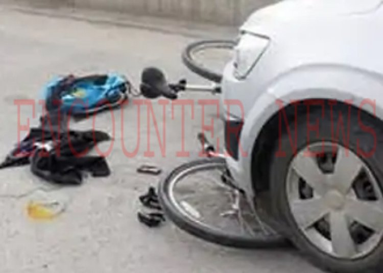 पंजाबः साईकिल सवार को तेज रफ्तार स्विफ्ट कार ने मारी टक्कर, मौ'त