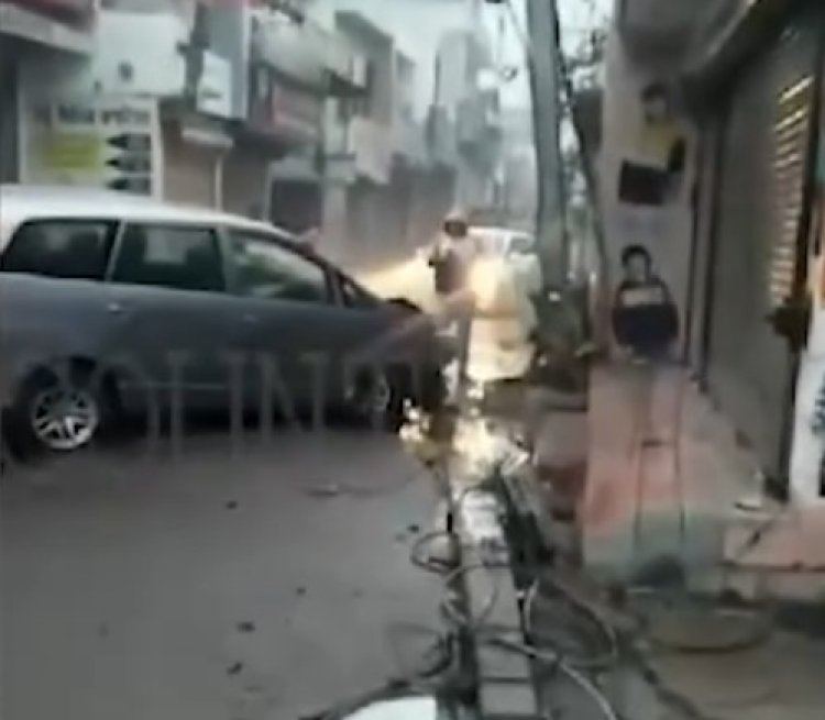 पंजाबः इनोवा कार चालक ने कई गाड़ियों को मारी टक्कर, गिराया ट्रांसफार्म, देखें CCTV