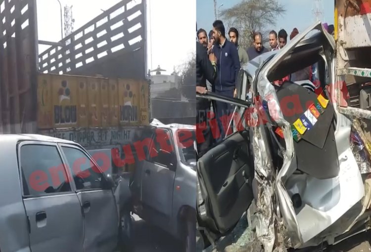 पंजाबः रेलवे ओवर ब्रिज पर बेकाबू ट्राला चालक ने 7 गाड़ियों को मारी टक्कर, देखें वीडियो