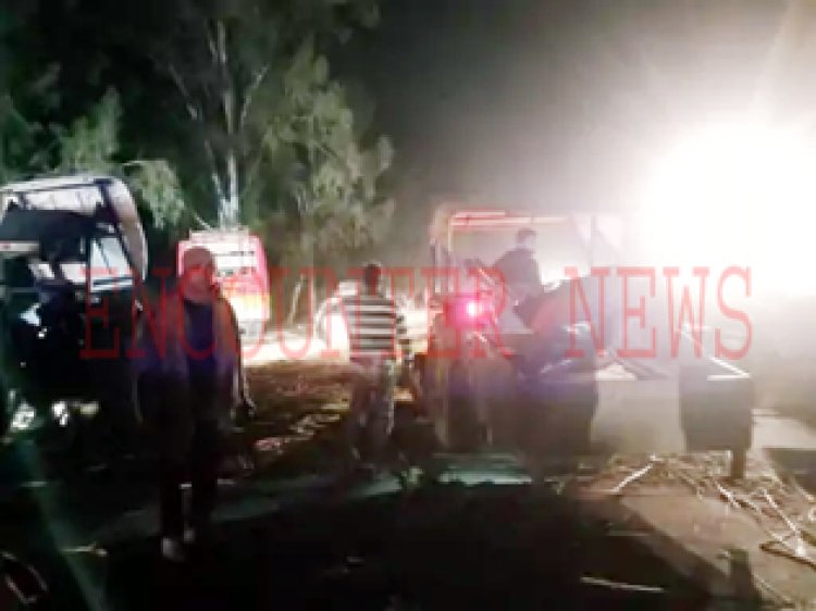 जालंधरः Kartar Bus चालक ने ट्रैक्टर-ट्राली और बोलेरो को मारी टक्कर