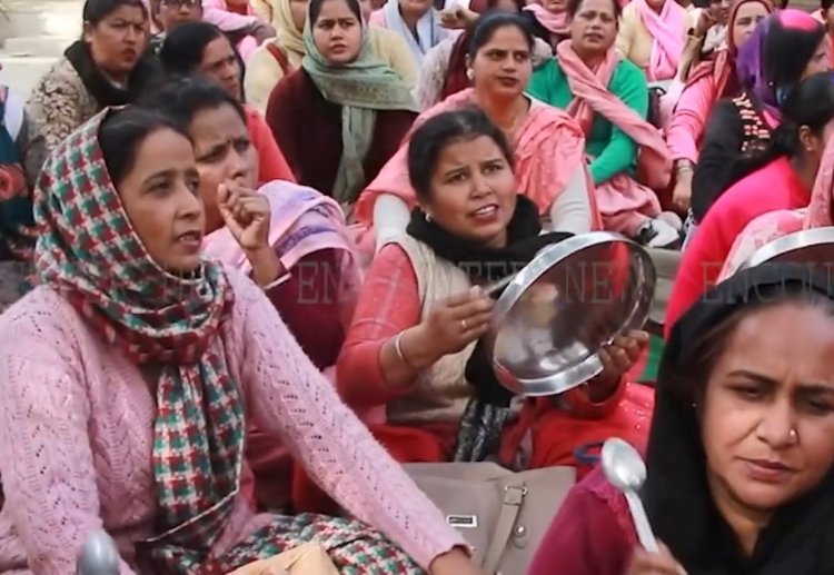 ਪੰਜਾਬ : ਆਸ਼ਾ ਵਰਕਰਾਂ ਨੇ ਕੀਤਾ ਪ੍ਰਦਰਸ਼ਨ, ਦੇਖੋ ਵੀਡਿਓ
