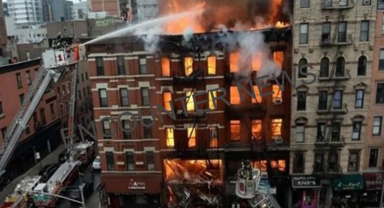 बिल्डिंग में लगी भीषण आग, पत्रकार की मौ'त, कई घायल
