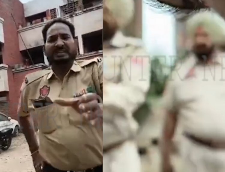 पंजाबः थाने में जांच दौरान पुलिस कर्मी ने युवक को पिटा, वीडियो वायरल