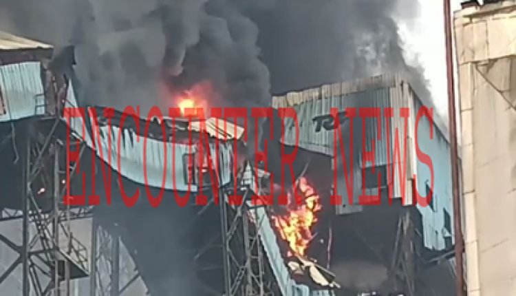 NTPC प्लांट में लगी भीषण आग, देखें दिल दहलाने वाला वीडियो