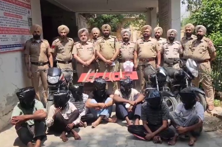 पंजाब : लूट-पाट की घटनाओं को अंजाम देने वाले 7 गिरफ्तार, देखे वीडियो 