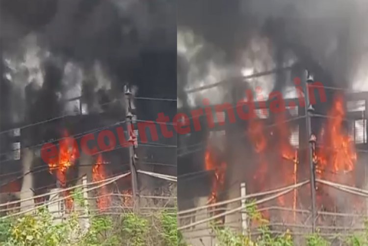 जालंधर: 9 घंटे बाद भी नहीं बुझ रही Uma International फैक्ट्री मे लगी आग