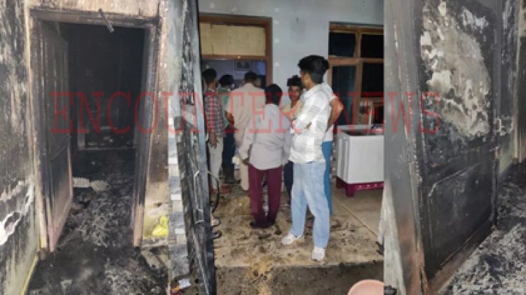 पंजाबः गैस सिलेंडर फटने से हुआ धमाका, घर की दीवारों और लैंटर में आयी दरारें, सामान जलकर हुआ राख