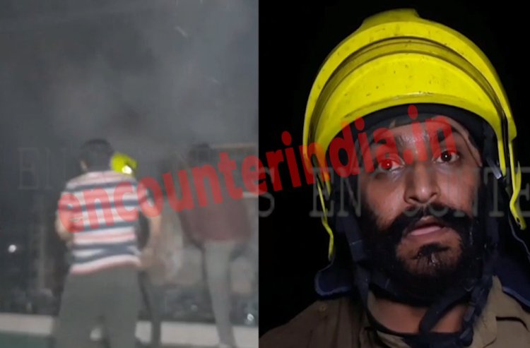 पंजाब : शराब के ठेके में लगी भीषण आग, देखें वीडियो